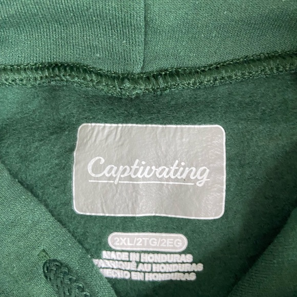 NWT Michigan State University Green Hoodie Mens 2XL Football Fall Sports Fan - Picture 5 of 12